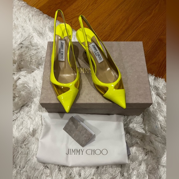 Brand New Jimmy Choo Ginnie 65 Slingback Pointed Toe Pumps - Picture 9 of 12